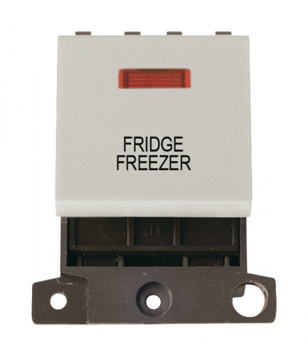 MD023WHFF 20A DP Switch With Neon White Fridge Freezer