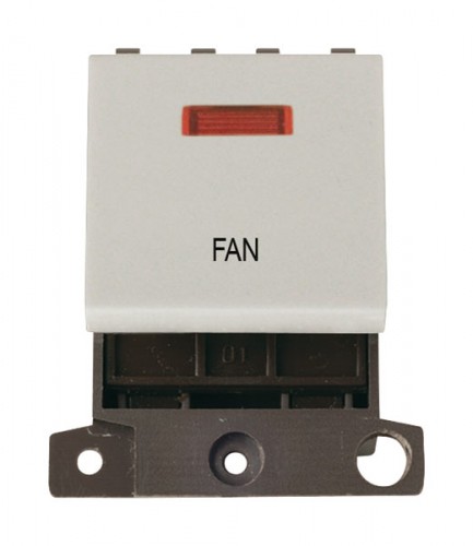 MD023WHFN 20A DP Switch With Neon White Fan