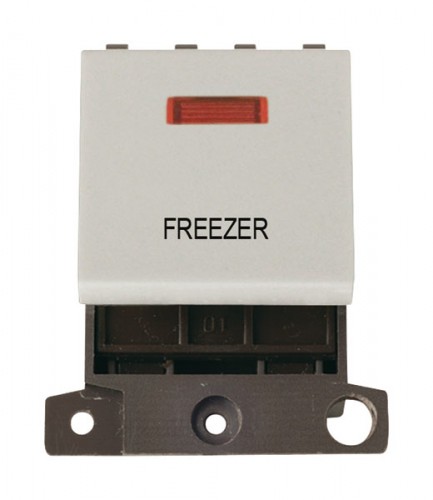 MD023WHFZ 20A DP Switch With Neon White Freezer