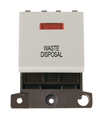 MD023WHWD 20A DP Switch With Neon White Waste Disposal