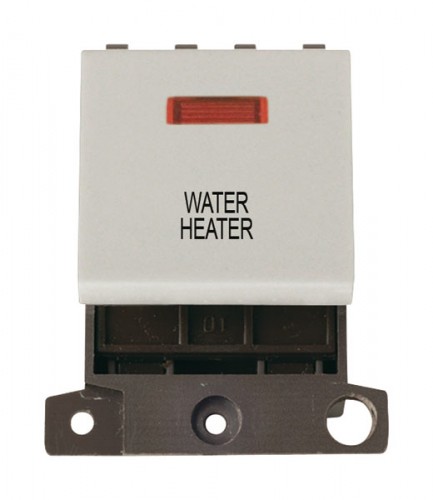 MD023WHWH 20A DP Switch With Neon White Water Heater