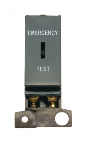 MD029BK 13A Resistive DP Keyswitch 'Emergency Test' Black