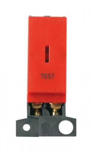 MD046RDTT 13A Resistive DP Key Switch Red 'Test'