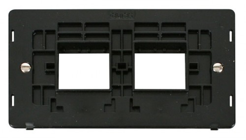 Scolmore Click Definity SIN404BK 2 Gang Plate (2 x 2) Aperture Insert Black