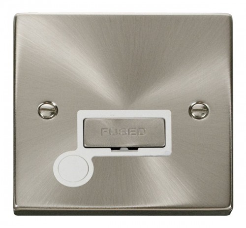 Scolmore Click Deco VPSC550WH 13A Fused Ingot Connection Unit With Flex Outlet - White