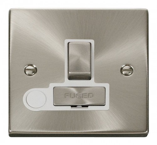 Scolmore Click Deco VPSC551WH 13A Fused Ingot Switched Connection Unit With Flex Outlet - White