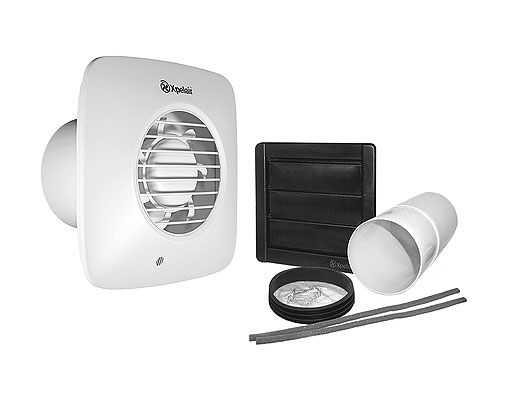 Xpelair Simply Silent DX100S Square Extractor Fan Standard