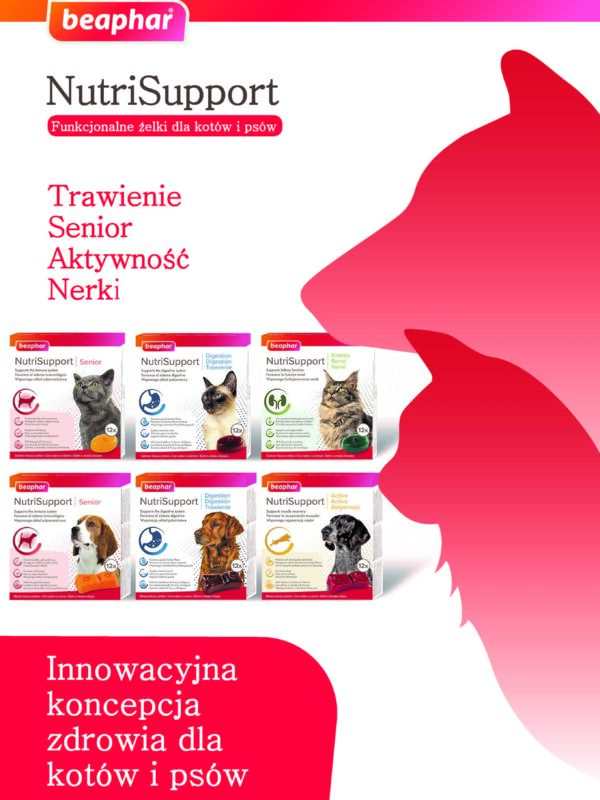 NutriSupport - smaczne żelki wspierające zdrowie psów i kotów