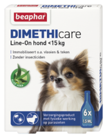 Dimethicare Line-on hond minder dan 15kg 6 pipetten