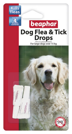 Beaphar Dog Flea Drops - 4 week Protection - Large Dogs