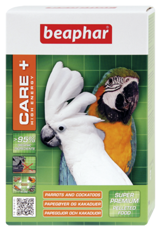 CARE+ High Energy for Parrots and Cockatoos - 1kg - Dutch/French/English/German/Spanish
