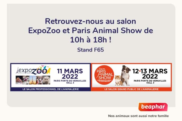 Beaphar à ExpoZoo et Paris Animal Show