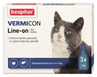 VERMIcon Line-on Cat - krople przeciwko ektopasożytom dla kotów PL