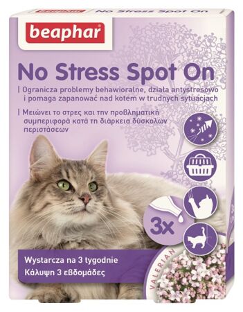 No Stress Spot On dla kotów - 3 pipety