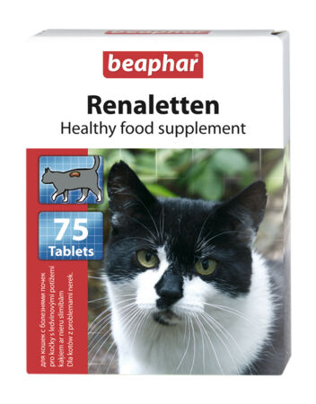 Renaletten 75tabl. - tabletki witaminowe dla kotów z chorobami nerek