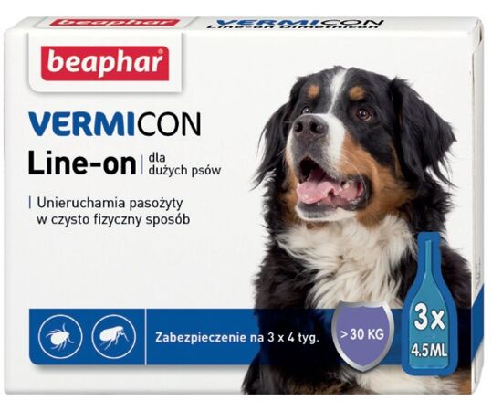 VERMIcon Line-on Dog L - krople przeciwko ektopasożytom dla dużych psów >30kg