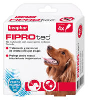 Fiprotec Spot-on para Perros Medianos 10-20kg - 4 PIPETAS