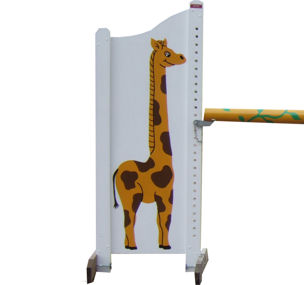 French display wings with giraffe design