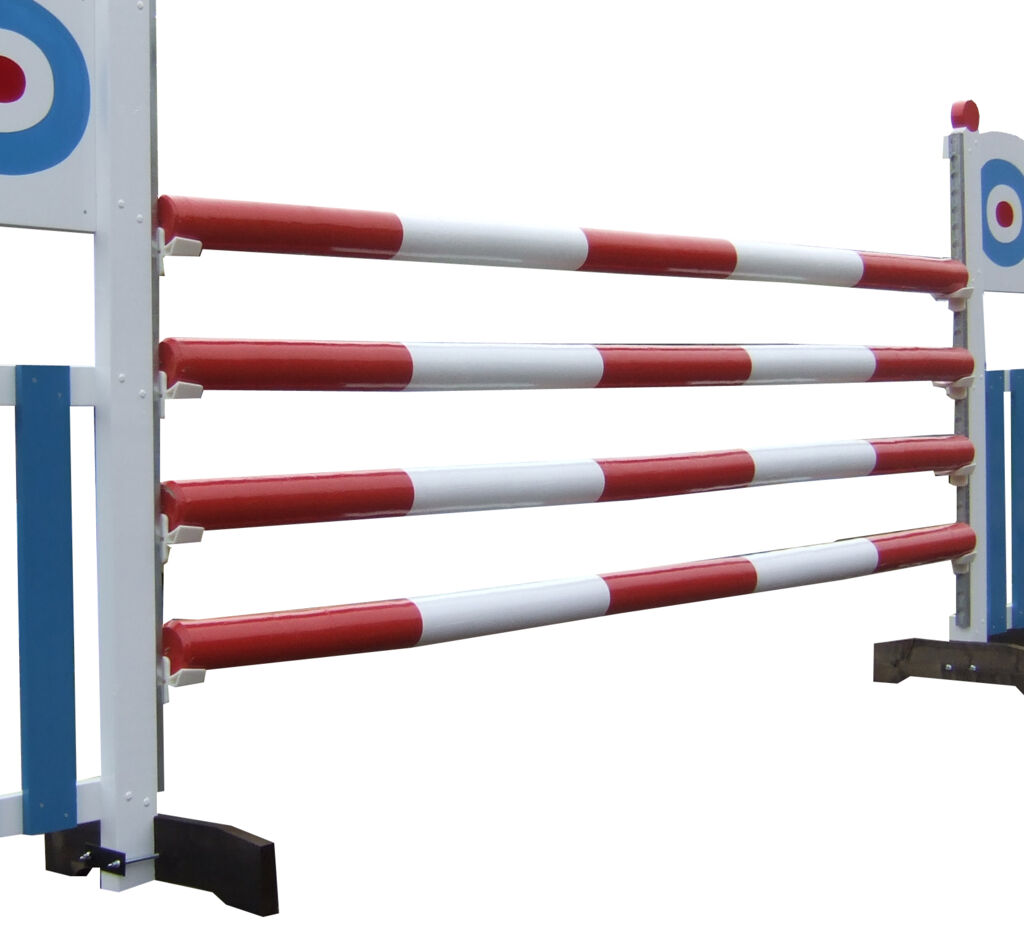 Standard poles in red & white