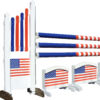 Upright jump with stars & strpies US Flag 