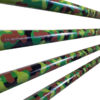 Camouflage poles in green
