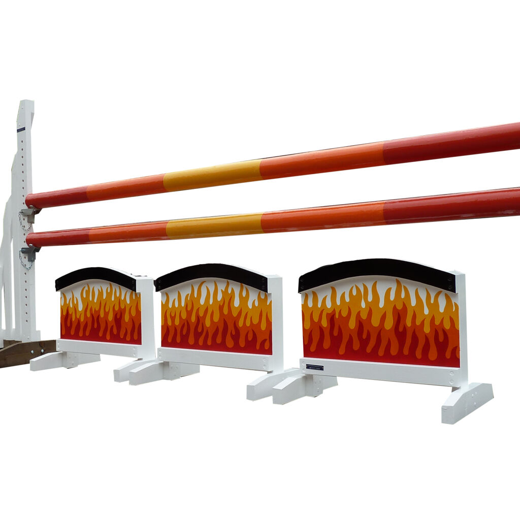 Set of 3 arch fillers with flames