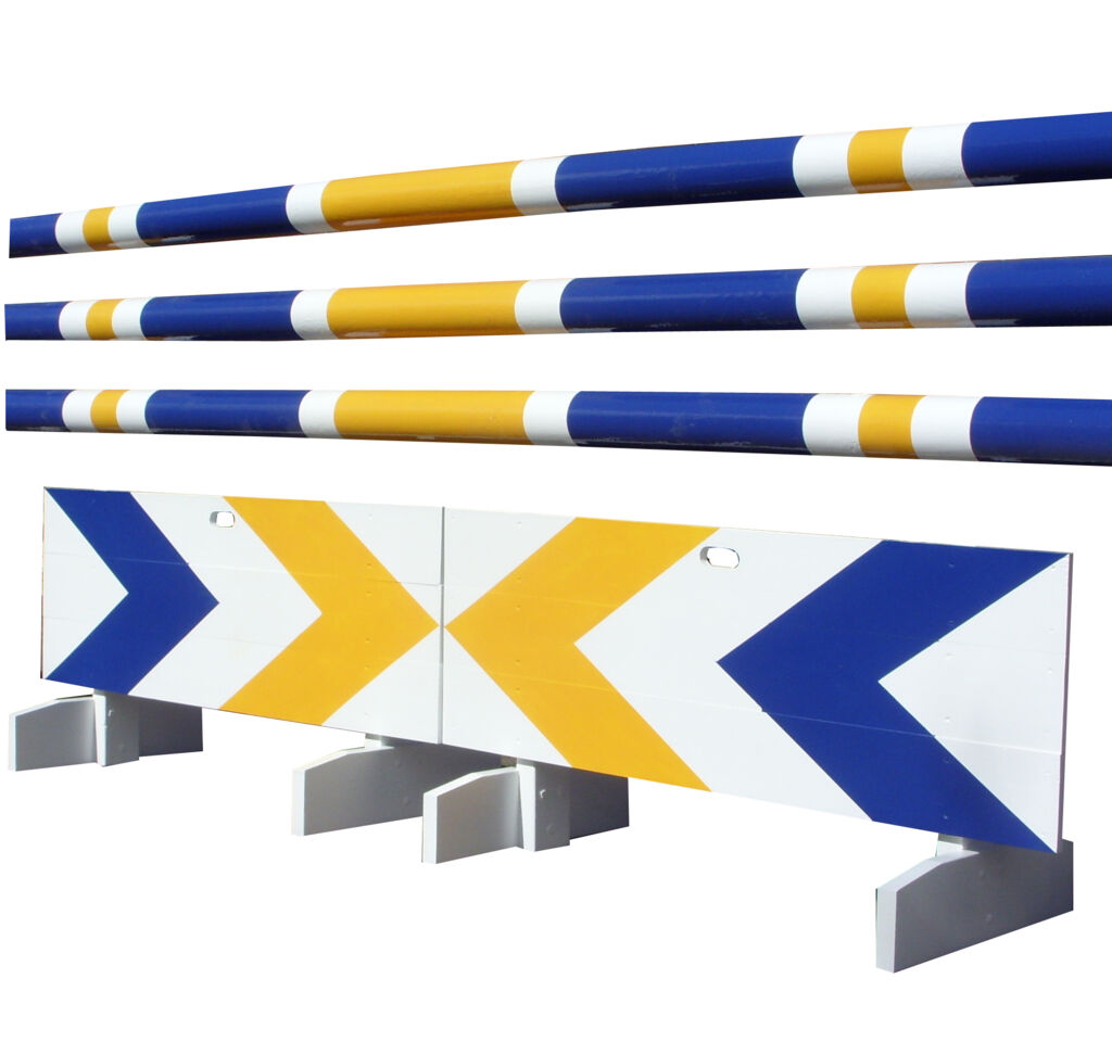 Board fillers with Navy & yellow chevrons