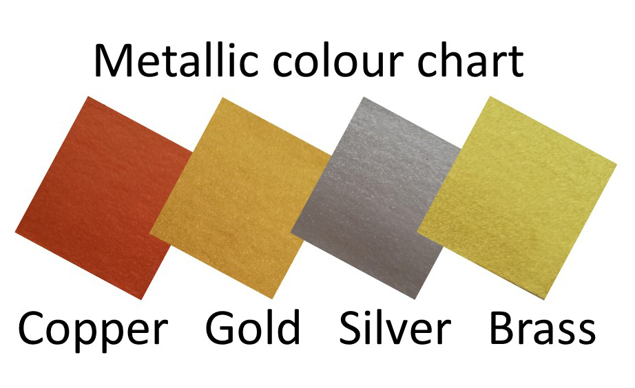Metallic colour chart