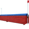Honey Pot a height adjustable fence in red & blue