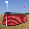Honey Pot a height adjustable fence in red & black