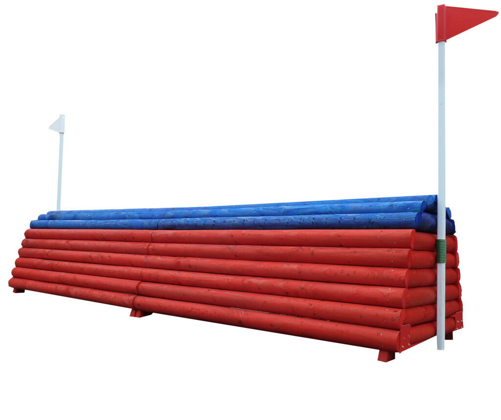 Honey Pot a height adjustable fence in red & blue