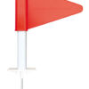 Running marker with red flag