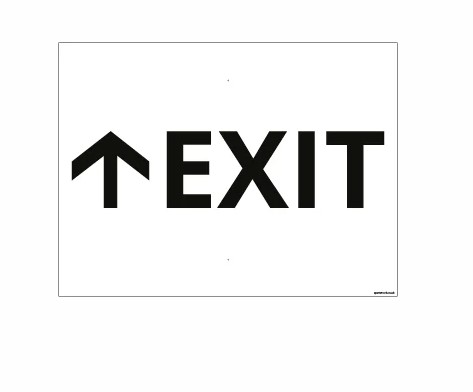 Exit with arrows - Screw fix