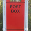 Post box panel shown with roping posts