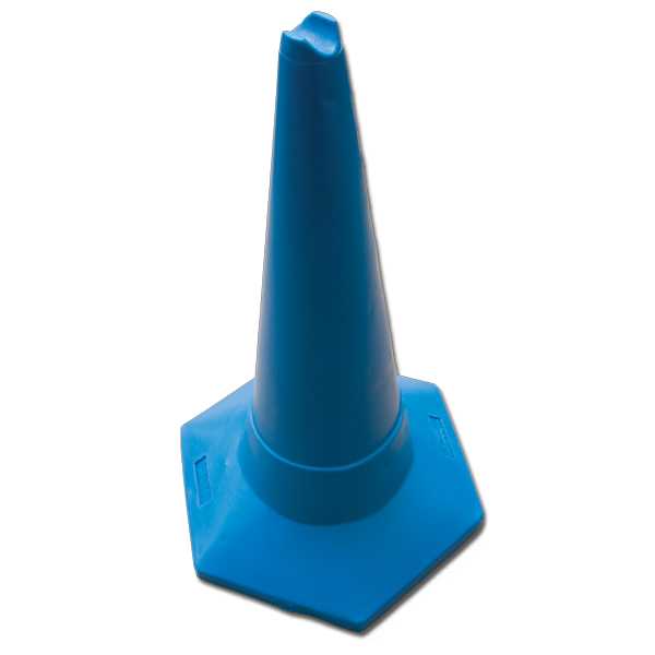Pack of 2 blue cones 750mm