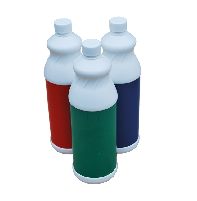 Red, Blue & Green bottles