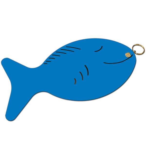Plastic fish blue