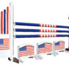 Upright jump with stars & strpies US Flag 