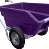 250L Tipping Wheelbarrow in purple