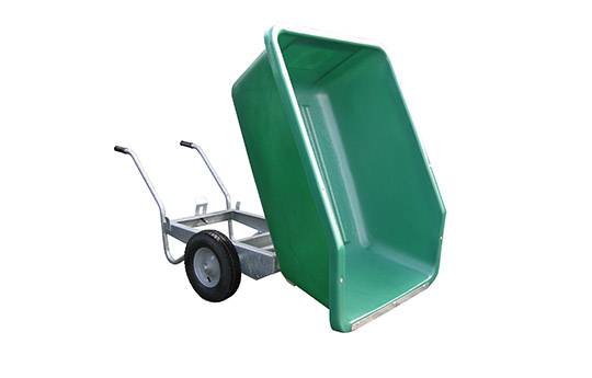 500L Tipping Wheelbarrow in green