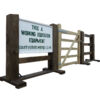The 5 bar gate 1.2m brown option (excludes signs)