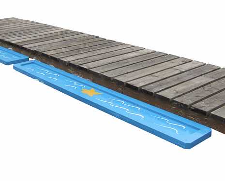 A 30cm x 2.4m Water tray perfect to sit beside your bridge.