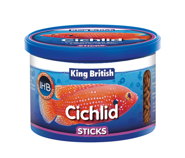 King British Cichlid Floating Food Sticks with IHB