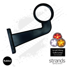 Long Cranked Rubber Arm to suit Viking / Gylle Side Marker, Bullet Lamps