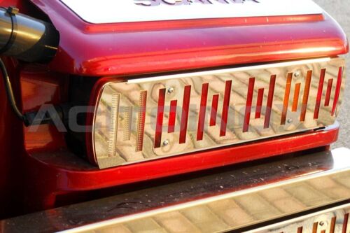 Stainless Steel Mirrored Tail Light Cover Kit Suitable For Scania L, R, & New R Series - Pair
