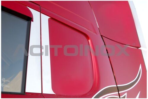 Stainless Steel Mirrored Door Lining Kit Suitable For Scania R & New R Series - 4 Piece (2 Right & 2 Left)