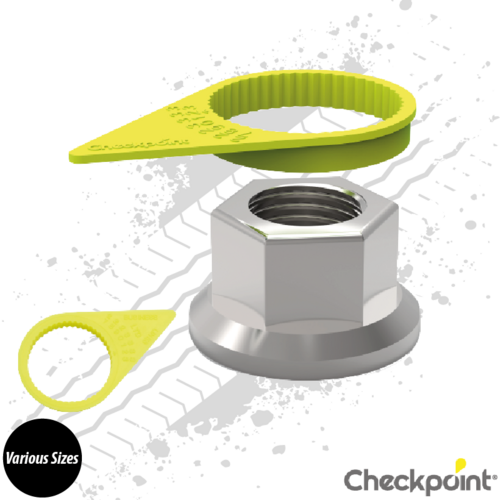 Checkpoint Yellow Wheel Nut Indicator - Various Sizes