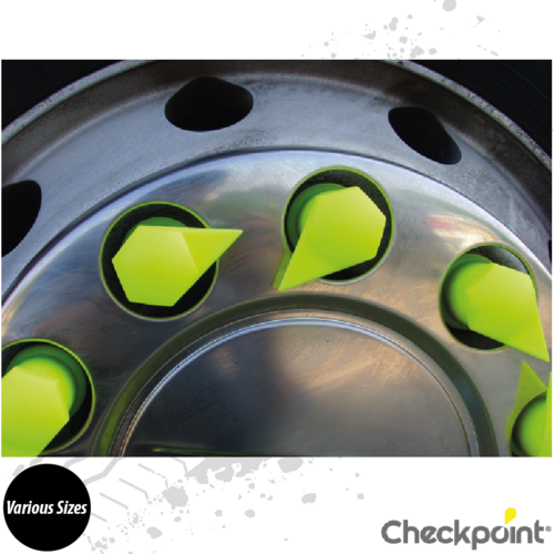 Checkpoint Dustite LR Yellow Wheel Nut Indicator - Various Sizes