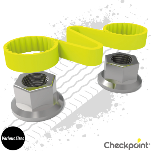 Checkpoint Checklink Yellow Wheel Nut Indicator - Various Sizes