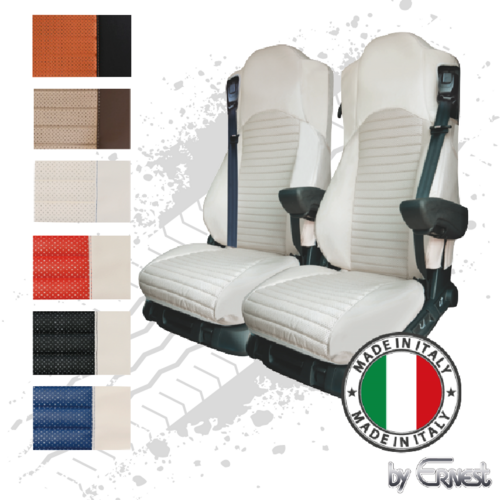 Pair Of The Best Professional Premium Reclining Seat Covers Tailored Fit Suitable For Mercedes Antos, Arocs & Actros